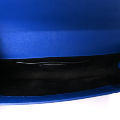 Saint Laurent Grain De Poudre Classic Monogram Cassandre Clutch Blue Majorelle 5 of 9