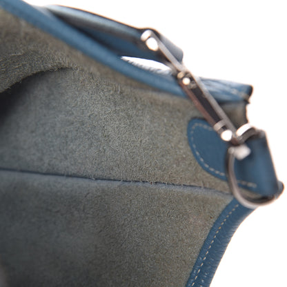 Hermes Taurillon Clemence Evelyne III GM Blue Jean 9 of 15