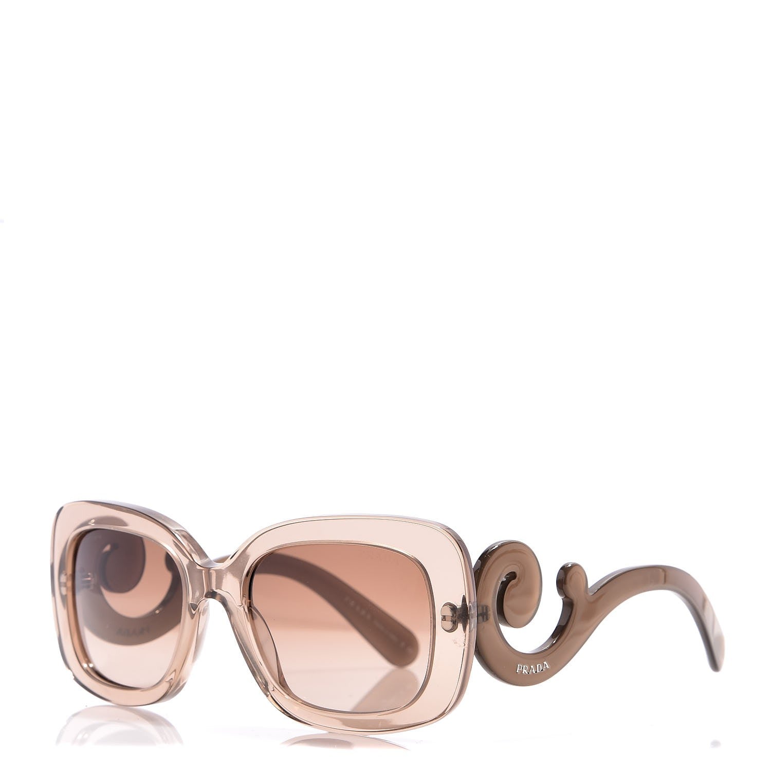 Prada Acetate Baroque Sunglasses SPR 27O Beige 1 of 6
