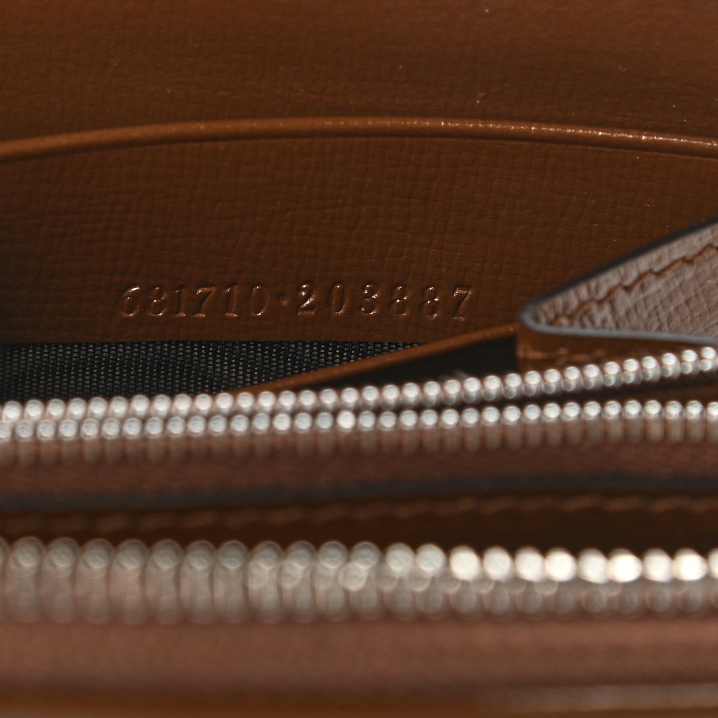 X GUCCI GG Monogram Azalea Calfskin Neo Classic Zip Around Wallet Beige Ebony Brown Sugar