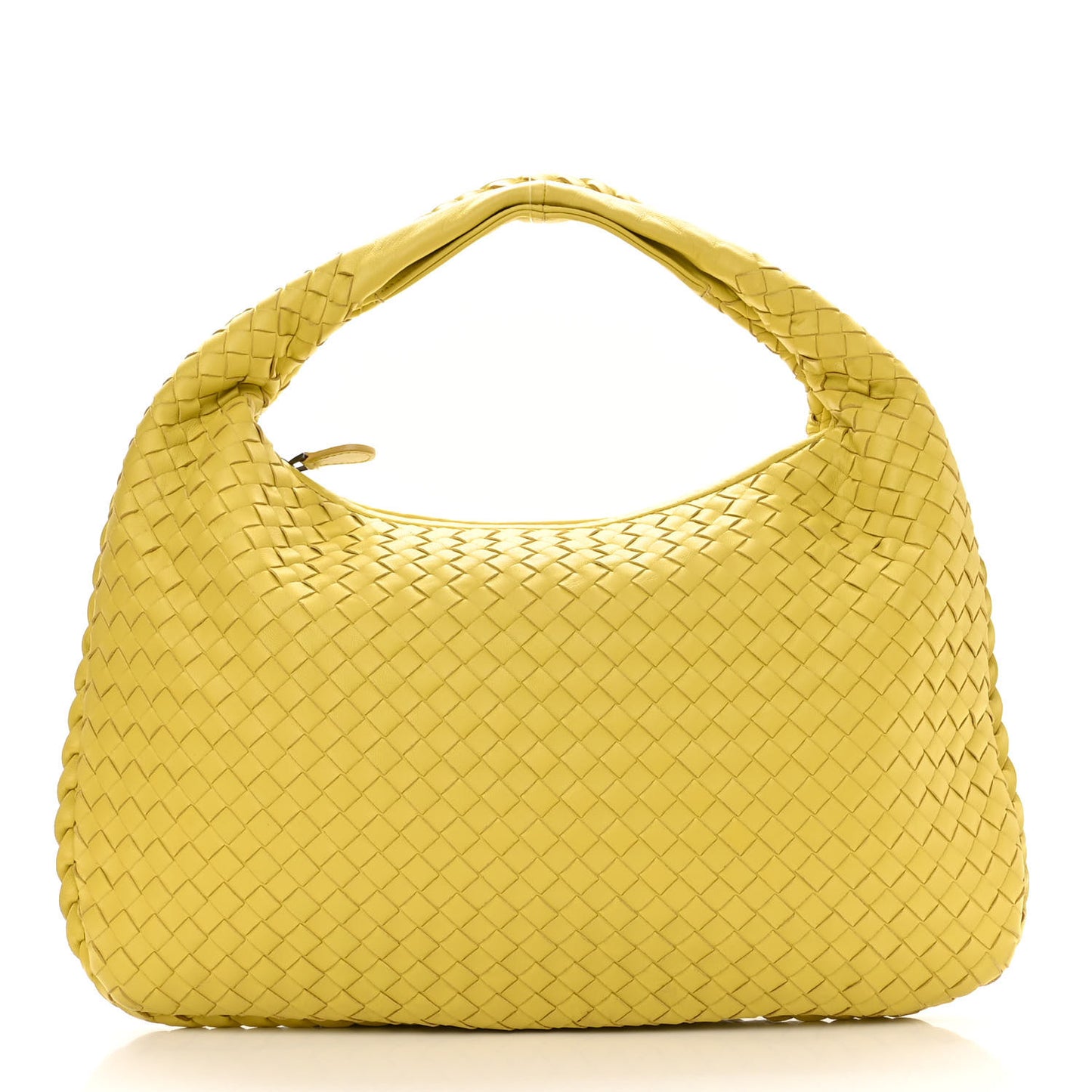 Nappa Intrecciato Medium Veneta Hobo Moutarde