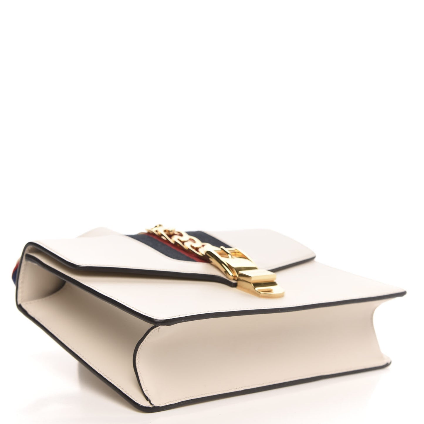 Calfskin Small Sylvie Shoulder Bag Off White