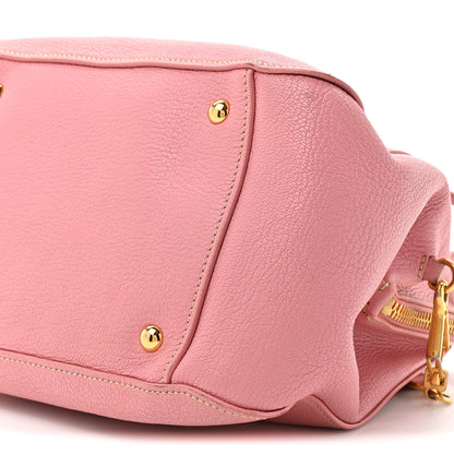 Miu Miu Goatskin Madras Bauletto Peonia 8 of 18
