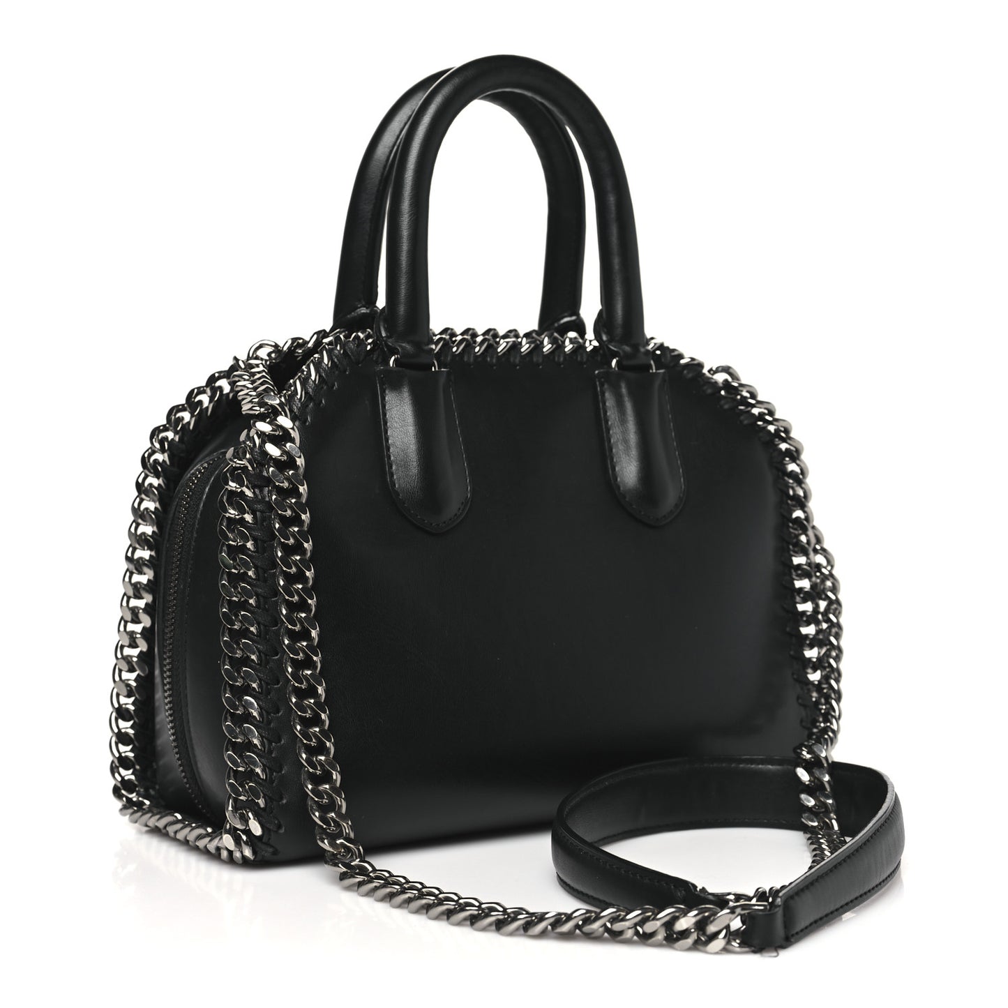 Eco Alter Nappa Mini Falabella Box Top Handle Bag Black