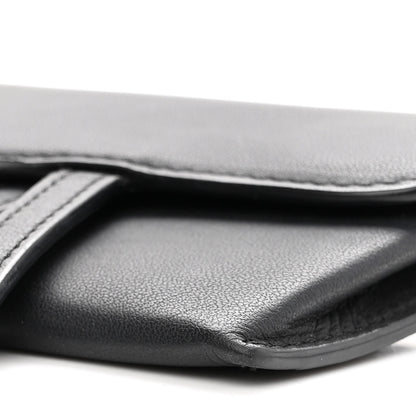 Christian Dior Ultra Matte Calfskin Nano Saddle Chain Pouch Black 10 of 11