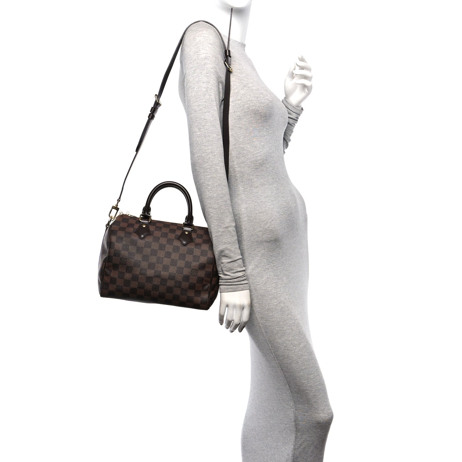 Louis Vuitton Damier Ebene Speedy Bandouliere 25 2 of 13