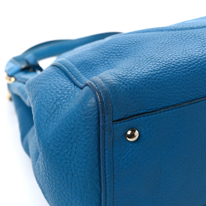 Gucci Pebbled Calfskin Medium Soho Shoulder Bag Riviera Blue 11 of 16