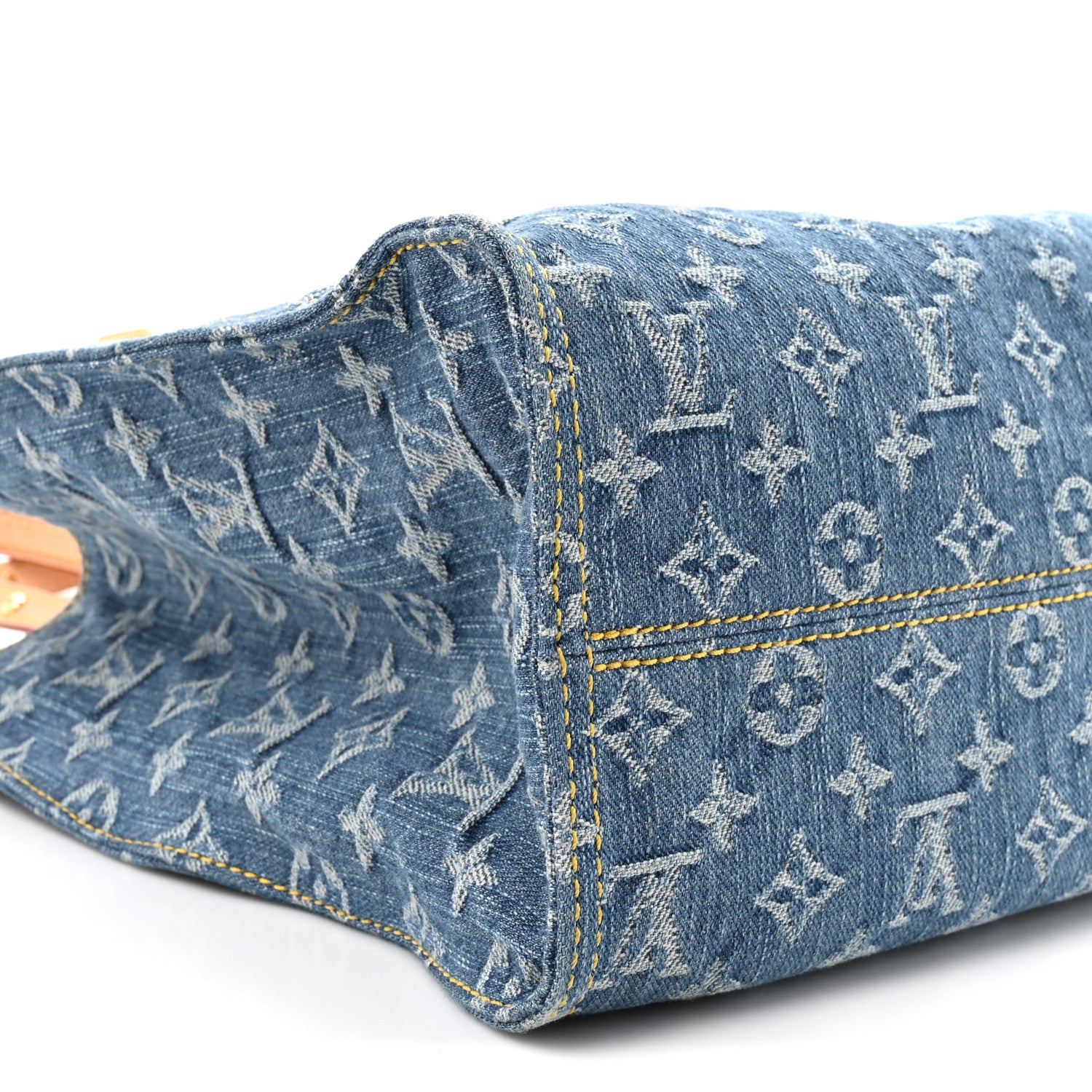 Louis Vuitton Monogram Denim Onthego MM Blue 9 of 10