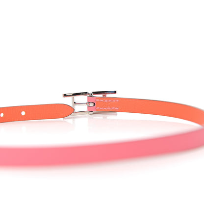Hermes Swift Behapi Double Tour Reversible Bracelet XS Rose Azalee Orange Poppy 3 of 5
