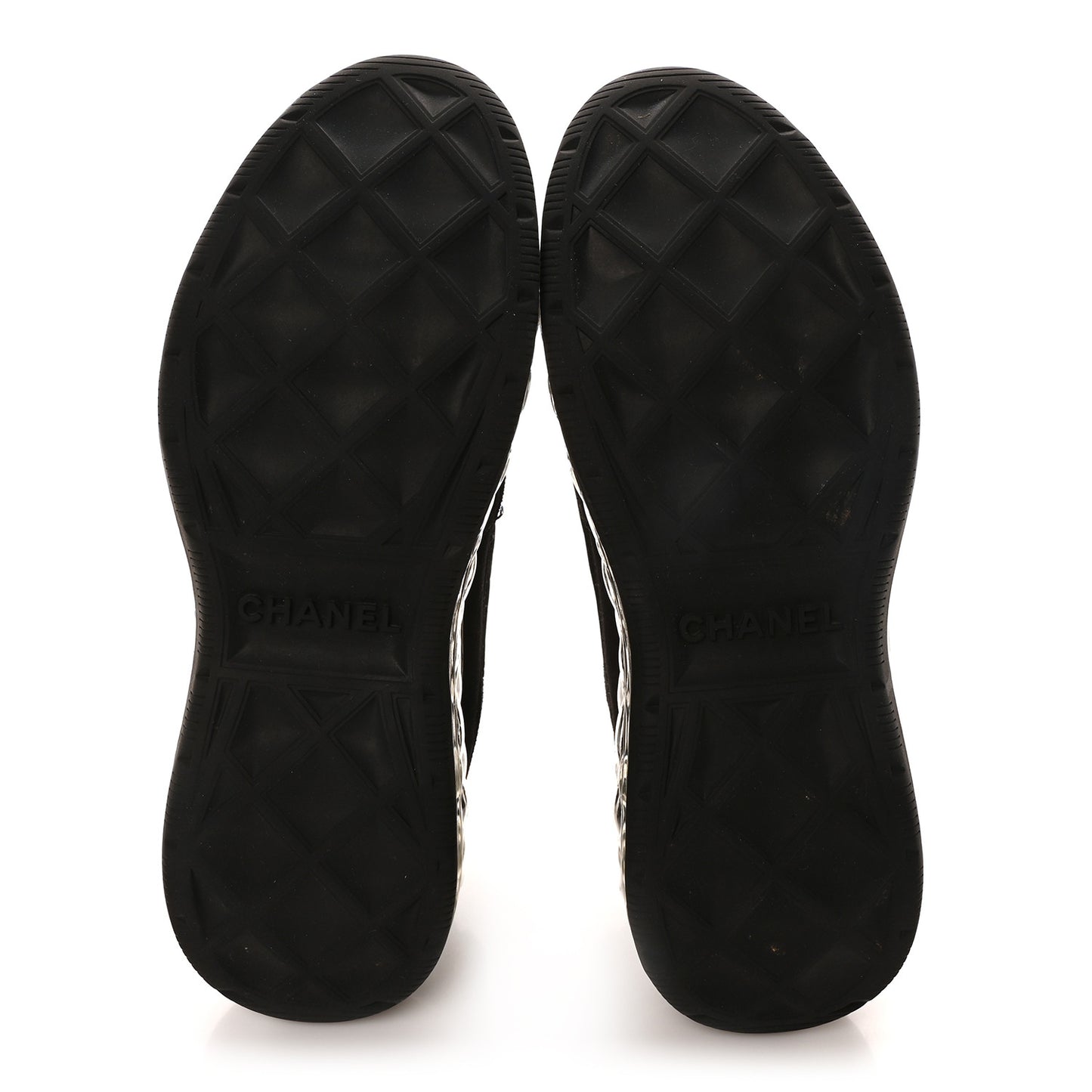 Suede Calfskin Velvet Grosgrain CC Sneakers 39 Black