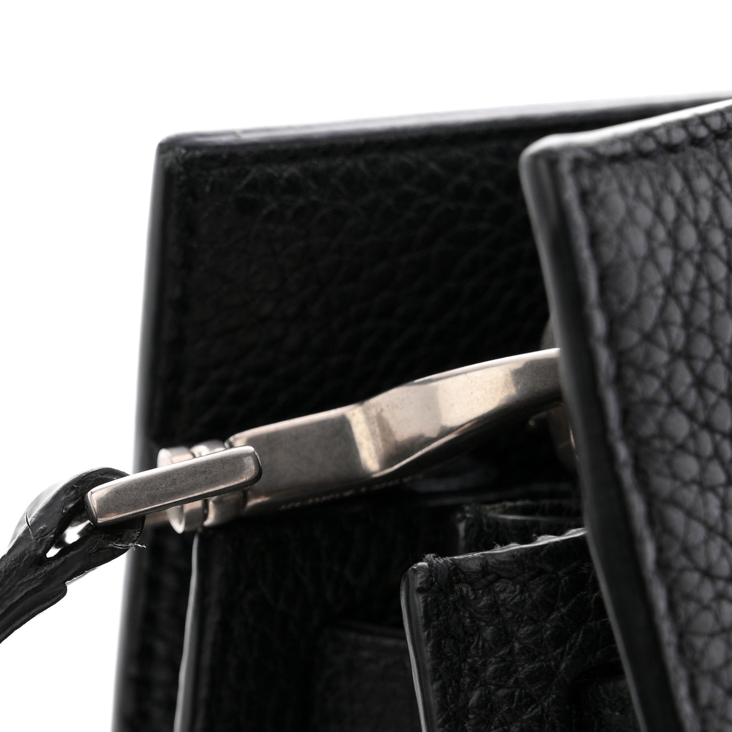 Grained Calfskin Small Supple Sac De Jour Black