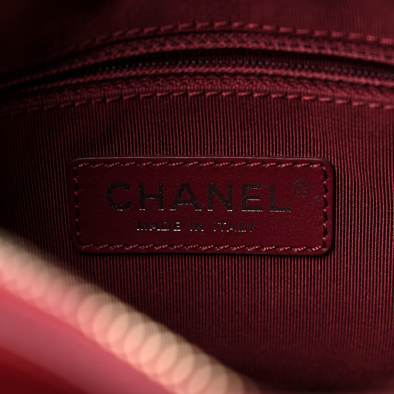 Chanel Aged Calfskin Quilted Small Gabrielle Hobo Burgundy 6 of 9
