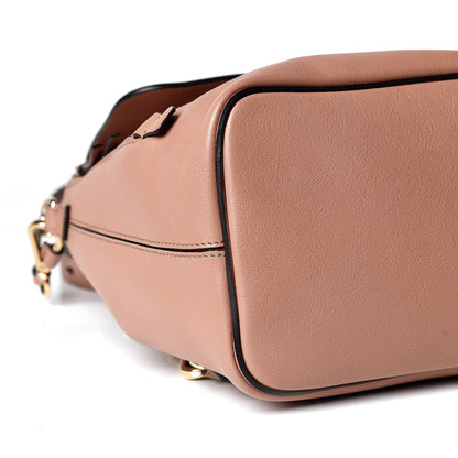 Chloe Suede Calfskin Small Faye Backpack Nougat 5 of 11