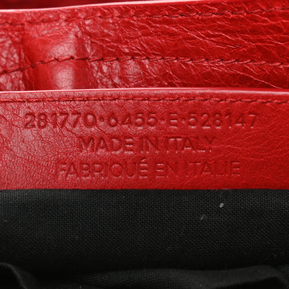 Balenciaga Agneau Giant 12 Gold Hardware City Rouge Lipstick 7 of 9