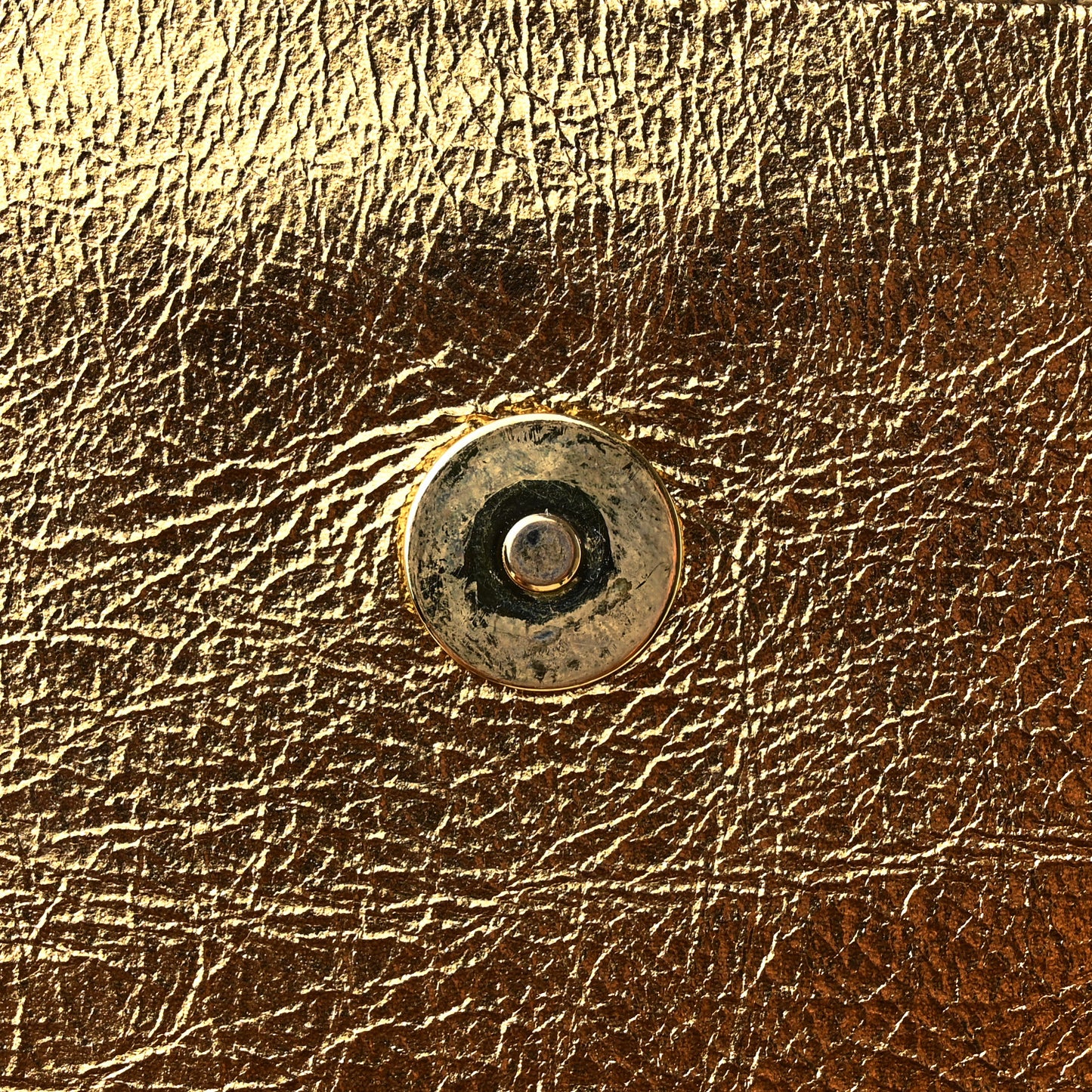 Metallic Calfskin Monogram Large Belle De Jour Clutch Gold