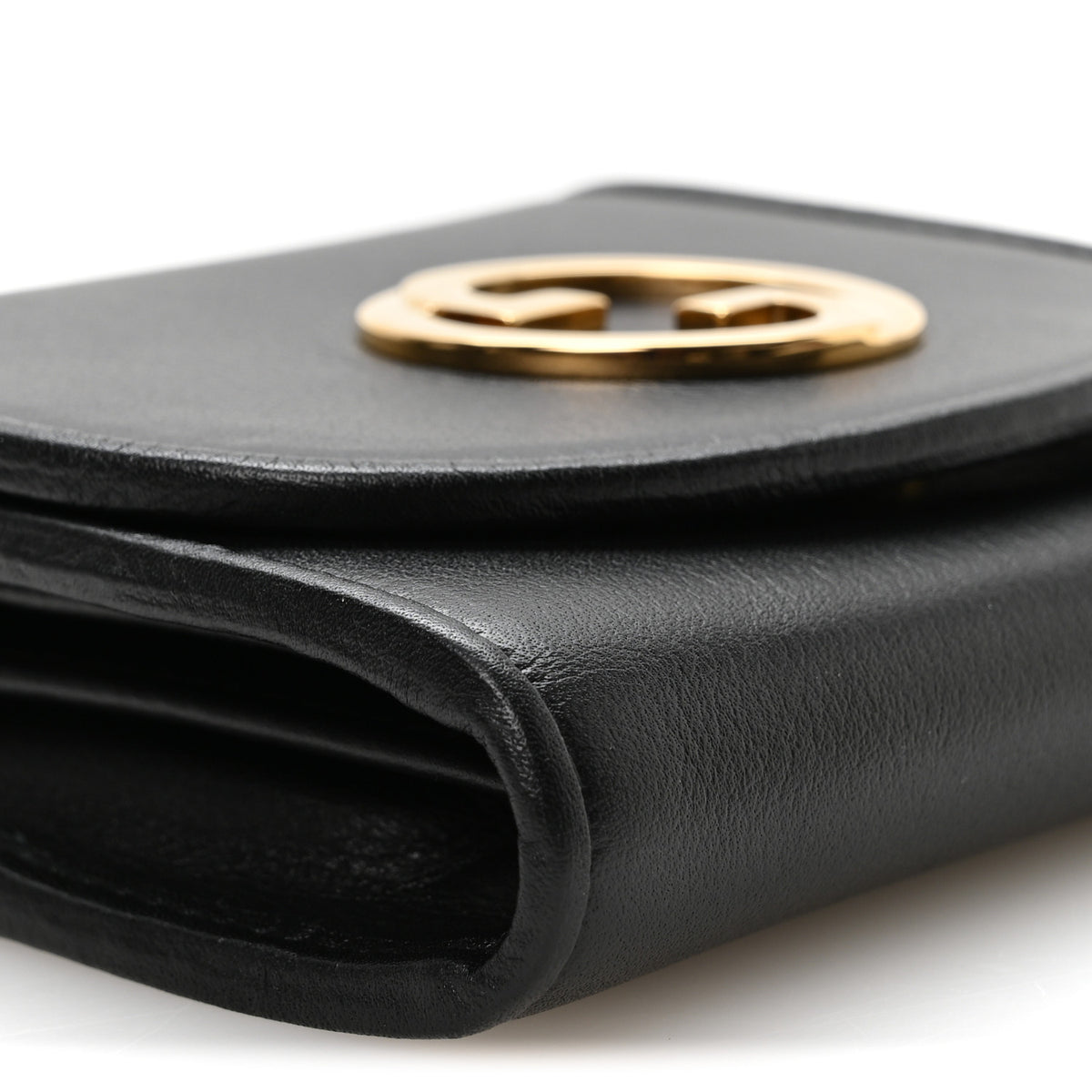 Roxy Calfskin Medium Blondie Chain Wallet Black