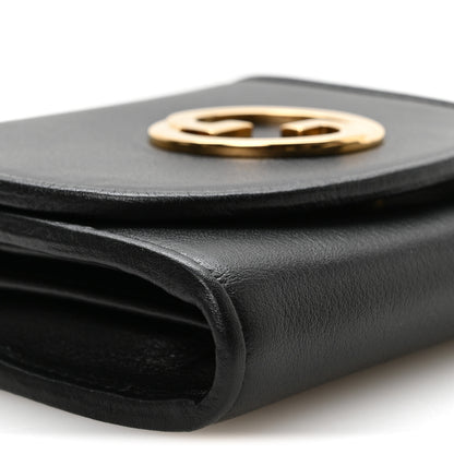 Gucci Roxy Calfskin Medium Blondie Chain Wallet Black 9 of 10