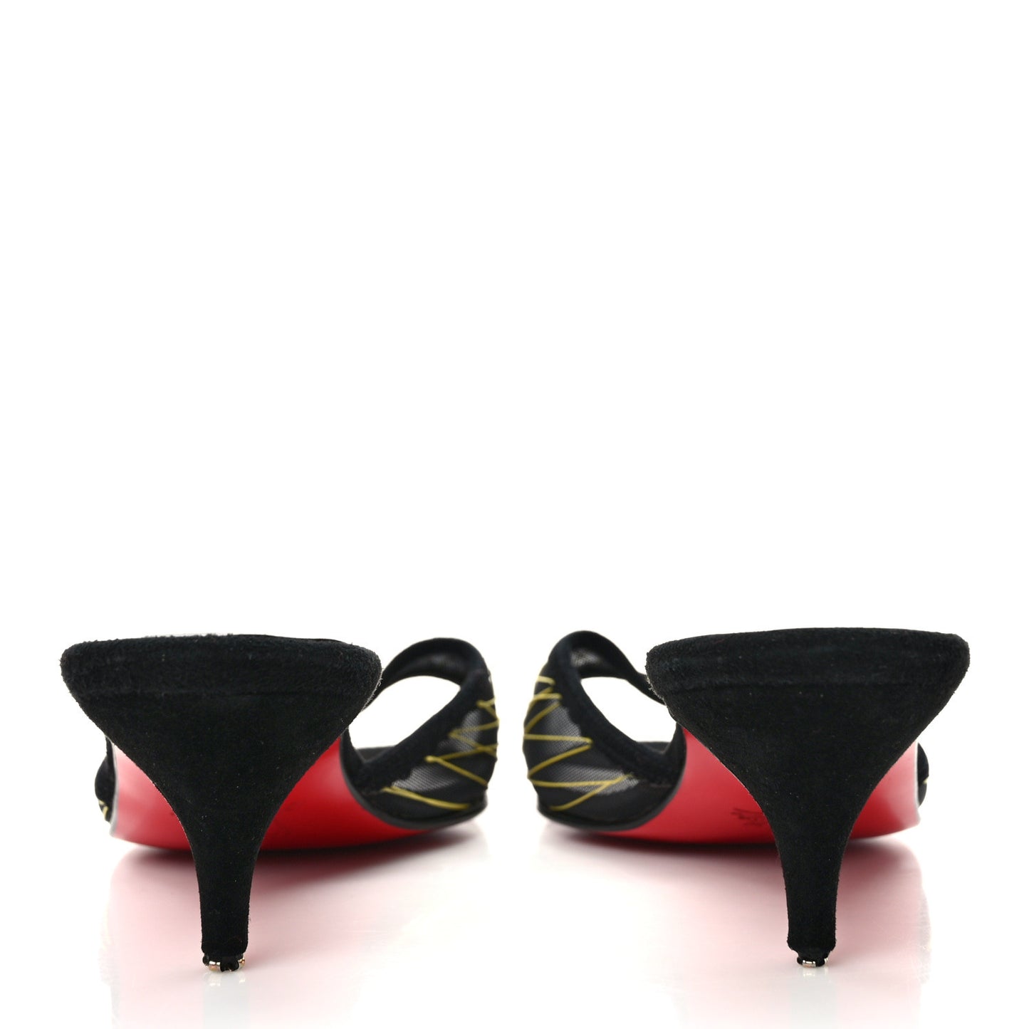 Suede Mesh 50 Sandals 37 Black