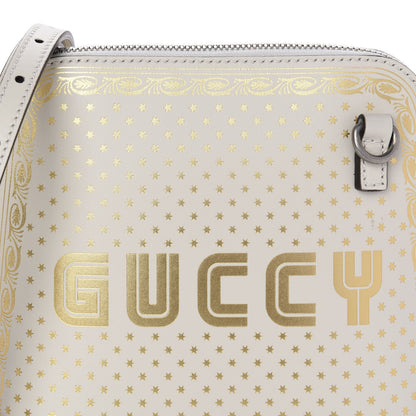 Gucci X SEGA Calfskin GUCCY Stars Mini Dome Shoulder Bag Mystic White Gold 10 of 10
