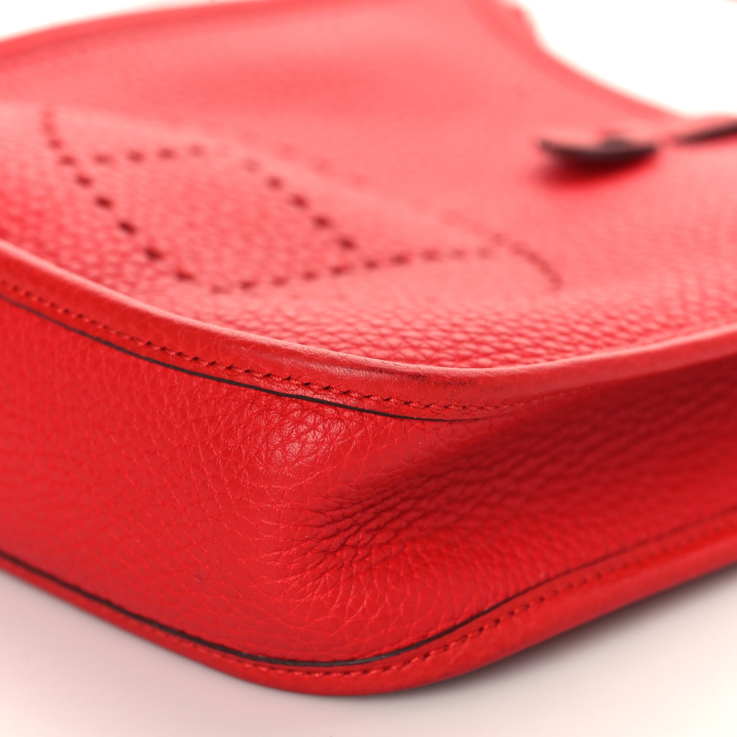 Hermes Taurillon Clemence Evelyne TPM Rouge Tomate 8 of 8