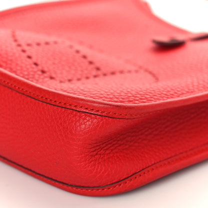 Hermes Taurillon Clemence Evelyne TPM Rouge Tomate 8 of 8