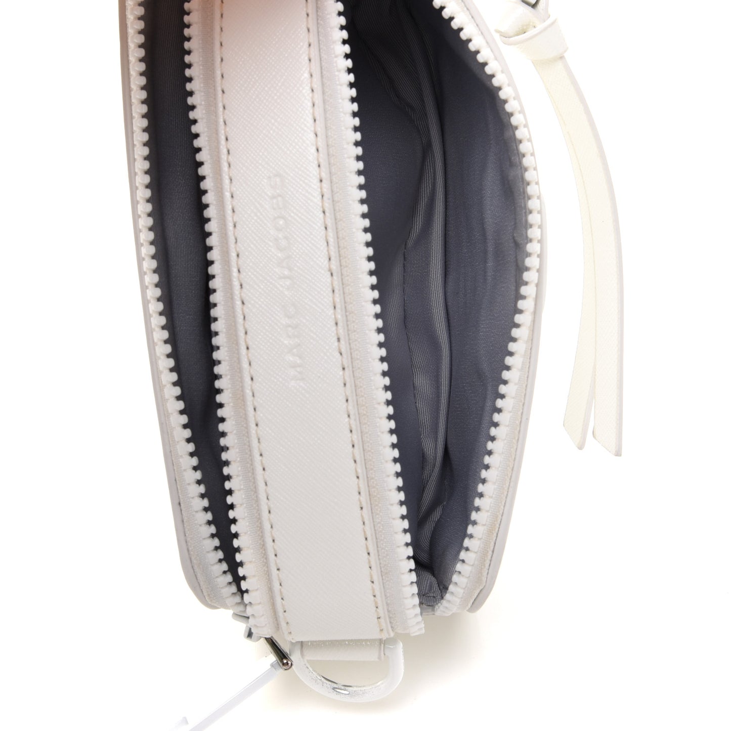 Saffiano Small Snapshot Camera Bag White