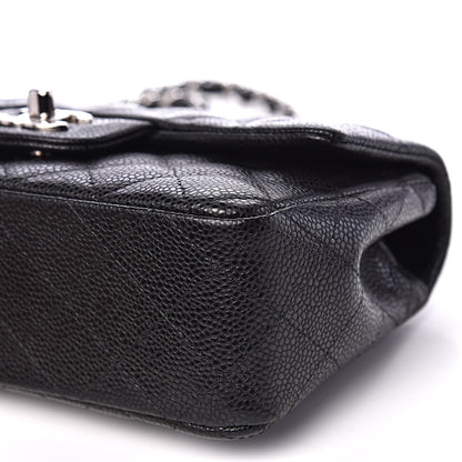 Chanel Caviar Quilted Mini Rectangular Flap Black 9 of 10