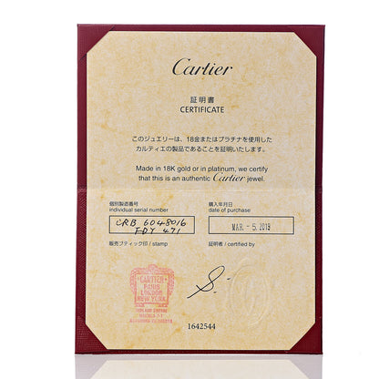 Cartier 18K White Gold 10 Diamond Small LOVE Bracelet 16 4 of 6