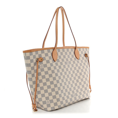 Louis Vuitton Damier Azur Neo Neverfull MM Rose Ballerine 4 of 13