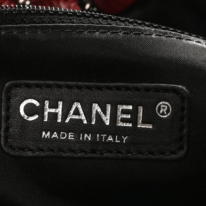 Chanel Glazed Calfskin Twisted Hobo Red 5 of 9