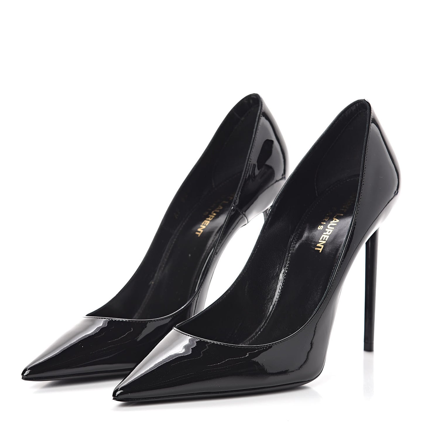 Patent Calfskin Zoe 105 Pump 39 Black