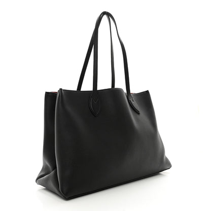 Louis Vuitton Grained Calfskin Lockme Shopper Black 3 of 12