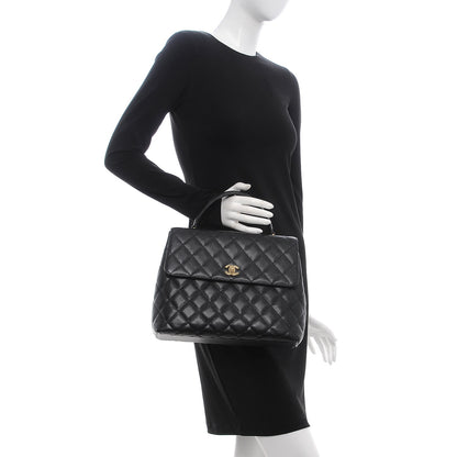 Chanel Caviar Quilted Jumbo Kelly Flap Black 2 of 7