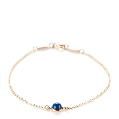 Tiffany 18K Yellow Gold Lapis Elsa Peretti Color By The Yard Bracelet 1 of 6
