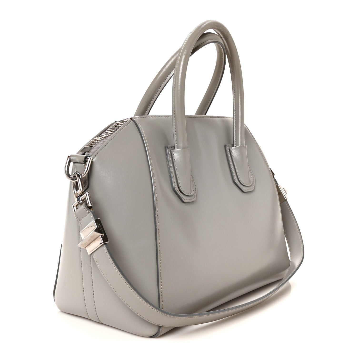 Givenchy Shiny Lord Calfskin Small Antigona Pearl Grey 3 of 10
