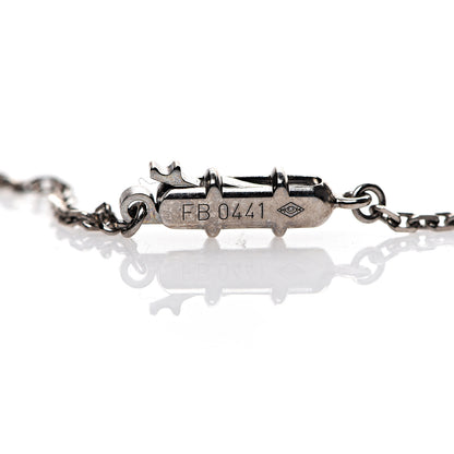 Cartier 18K White Gold Medium Hearts and Symbols Necklace 5 of 6