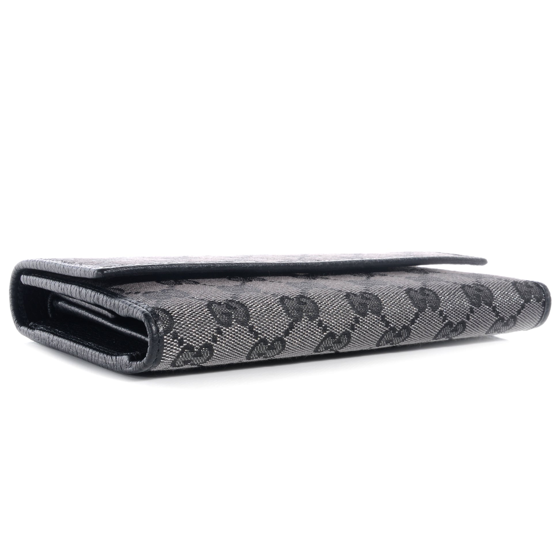 Gucci Signature Monogram Continental Wallet Black 4 of 7