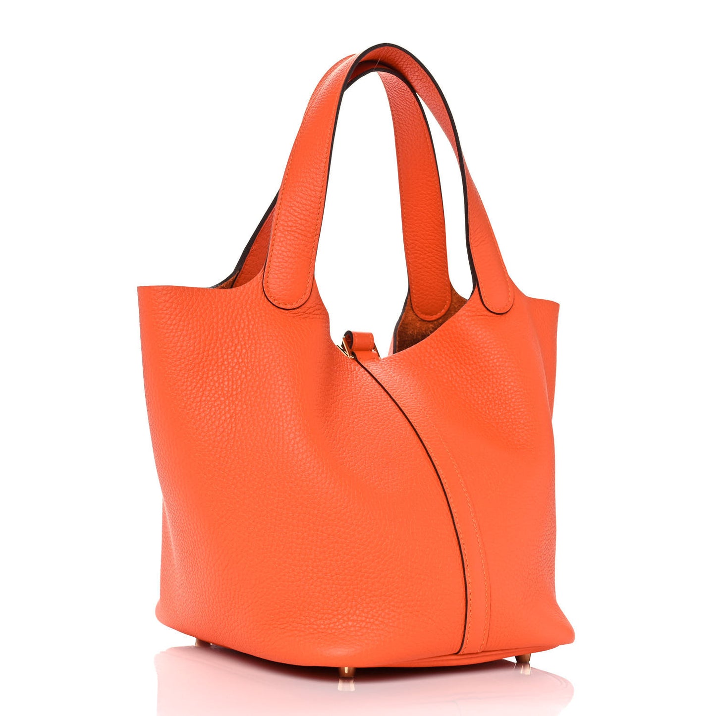 Taurillon Clemence Picotin Lock 22 MM Orange