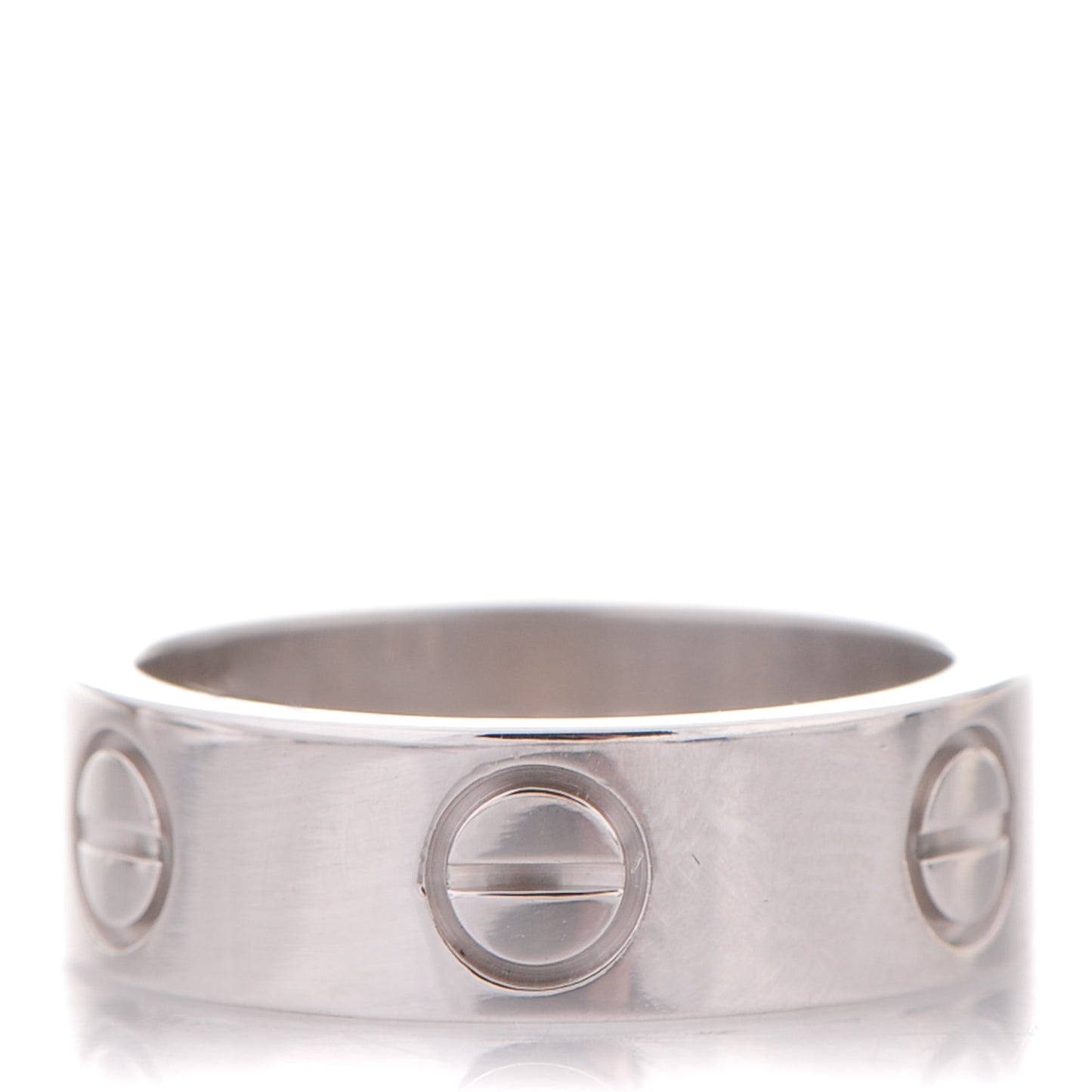 18K White Gold 5.5mm LOVE Ring 48 4.5