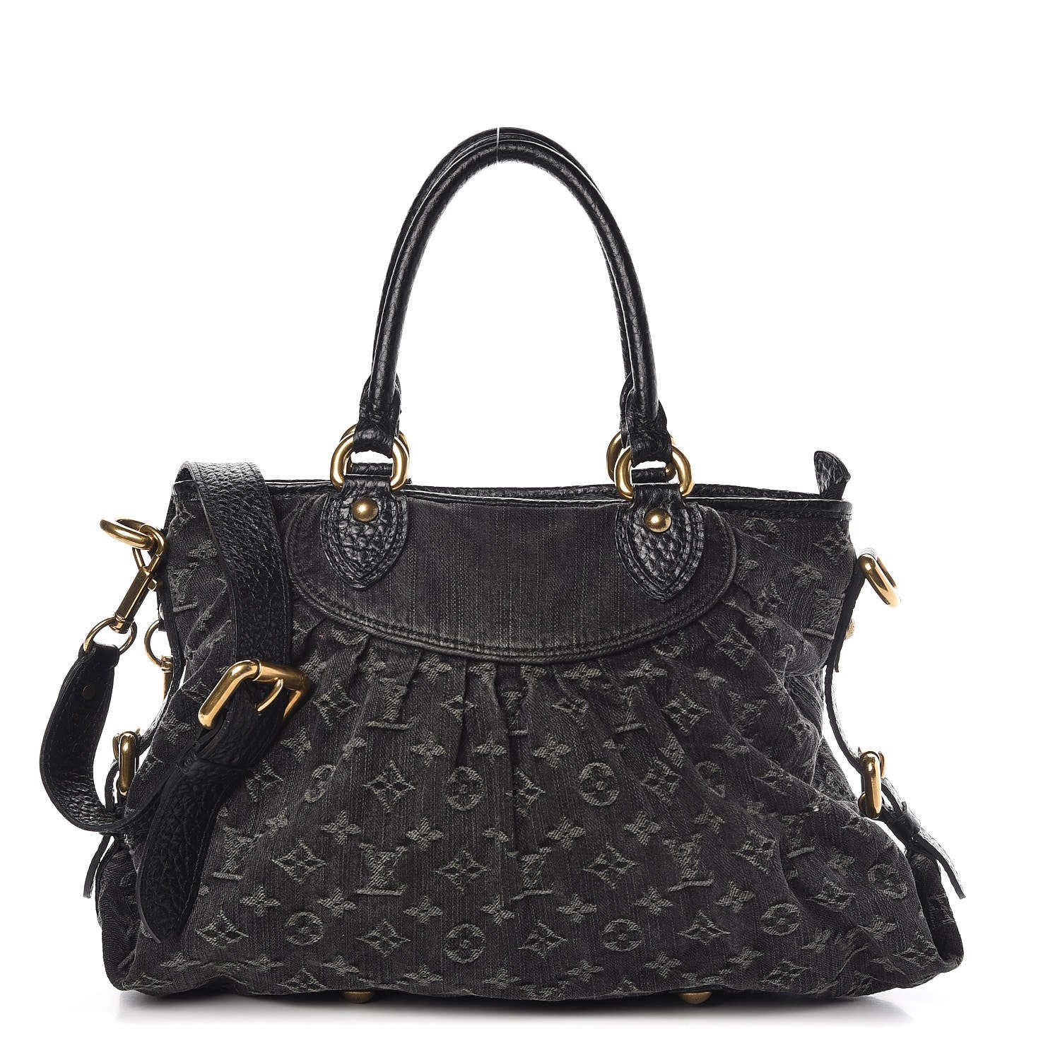Louis Vuitton Denim Neo Cabby MM Black 1 of 11