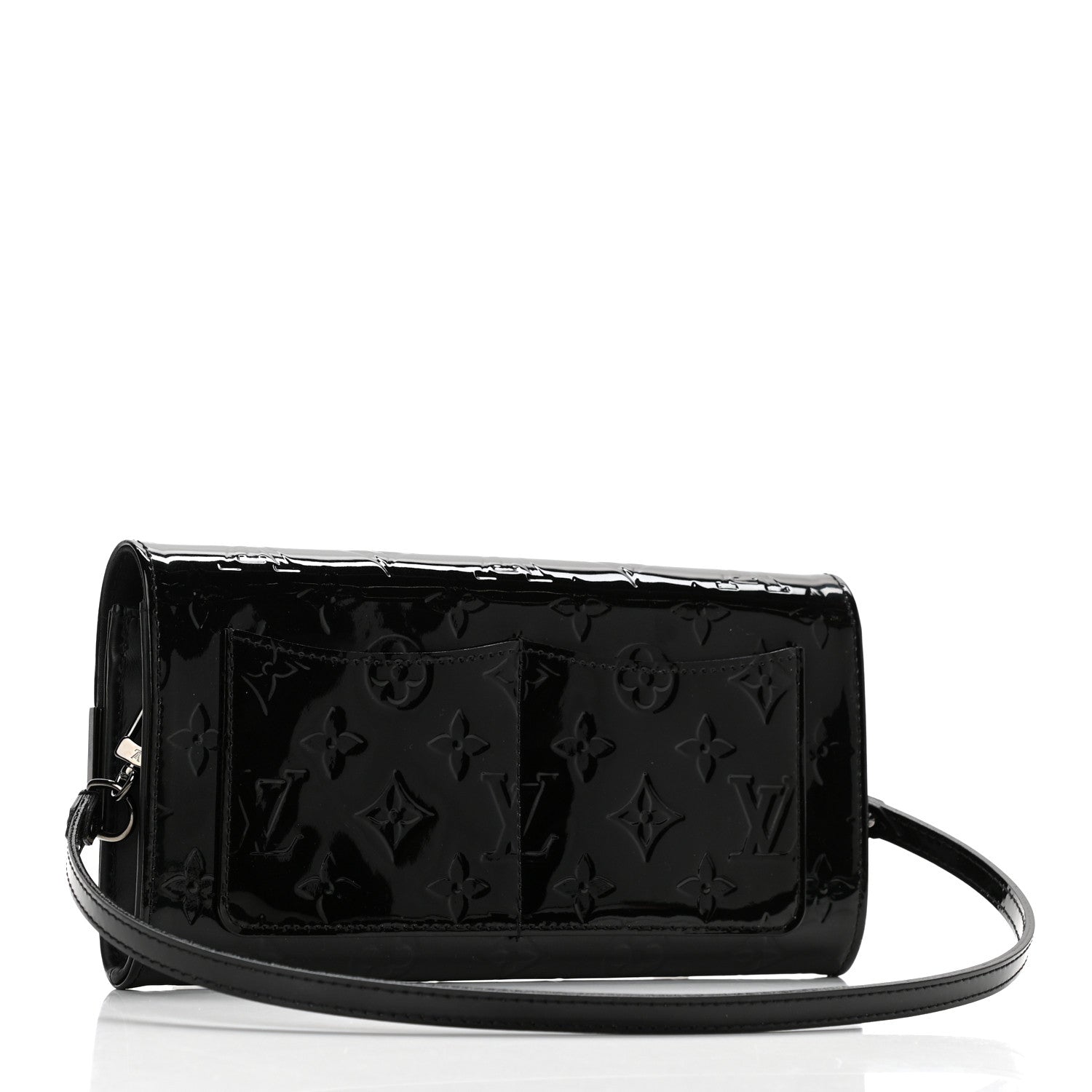 Louis Vuitton Vernis Rossmore MM Noir Magnetique 3 of 11