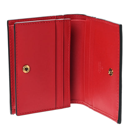 Gucci Calfskin Queen Margaret Card Case Wallet Blue Agata Hibiscus Red Mystic White 5 of 9