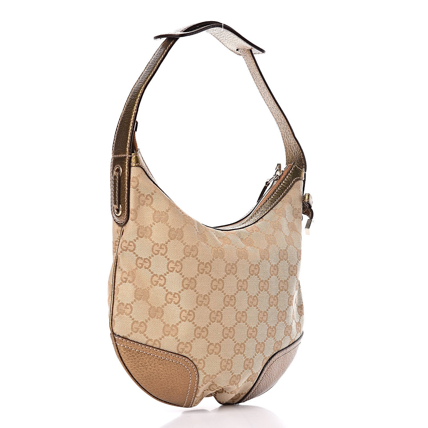 Gucci Monogram Small Princy Hobo Gold 3 of 10