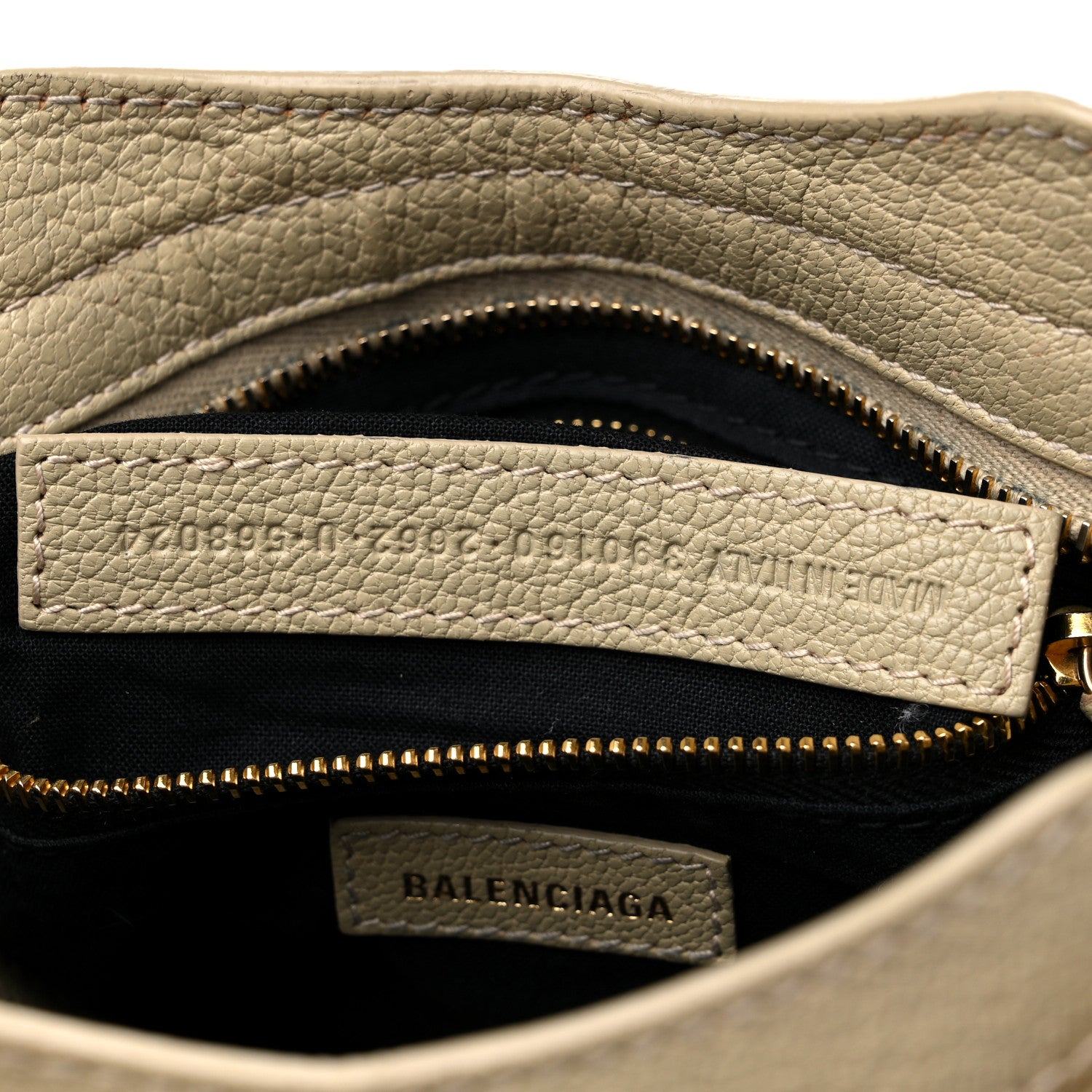 Balenciaga Chevre Gold Metallic Edge Hardware Mini City Beige Oryx 6 of 18