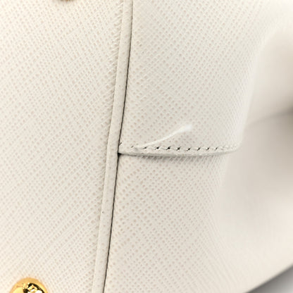 Prada Saffiano Small Galleria Double Zip Tote Talco 9 of 18