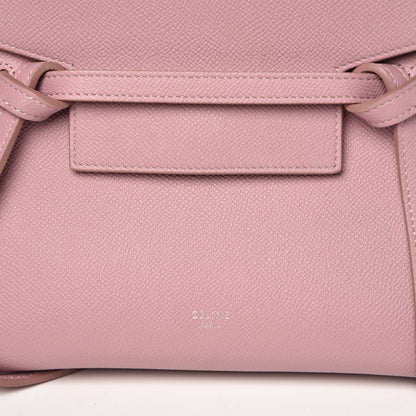 Celine Grained Calfskin Nano Belt Bag Antique Rose 10 of 27