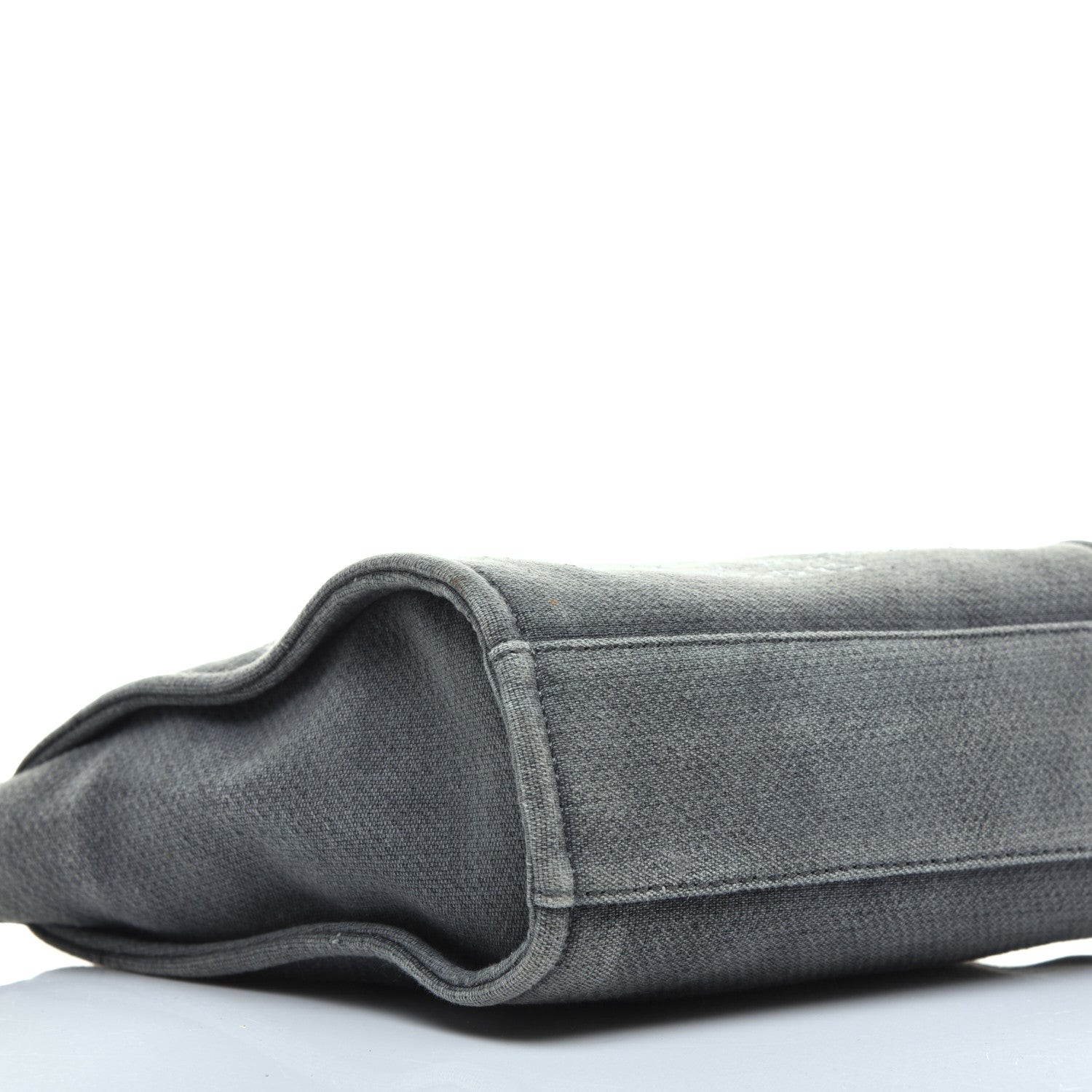 Chanel Canvas Mini Deauville Tote Dark Grey 8 of 9