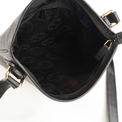 Gucci Guccissima Flat Messenger Bag Black 7 of 7