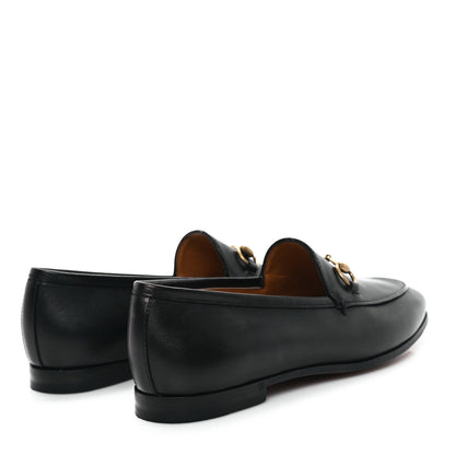 Gucci Betis Glamour Calfskin Womens Jordaan Loafers 37 Black 5 of 10