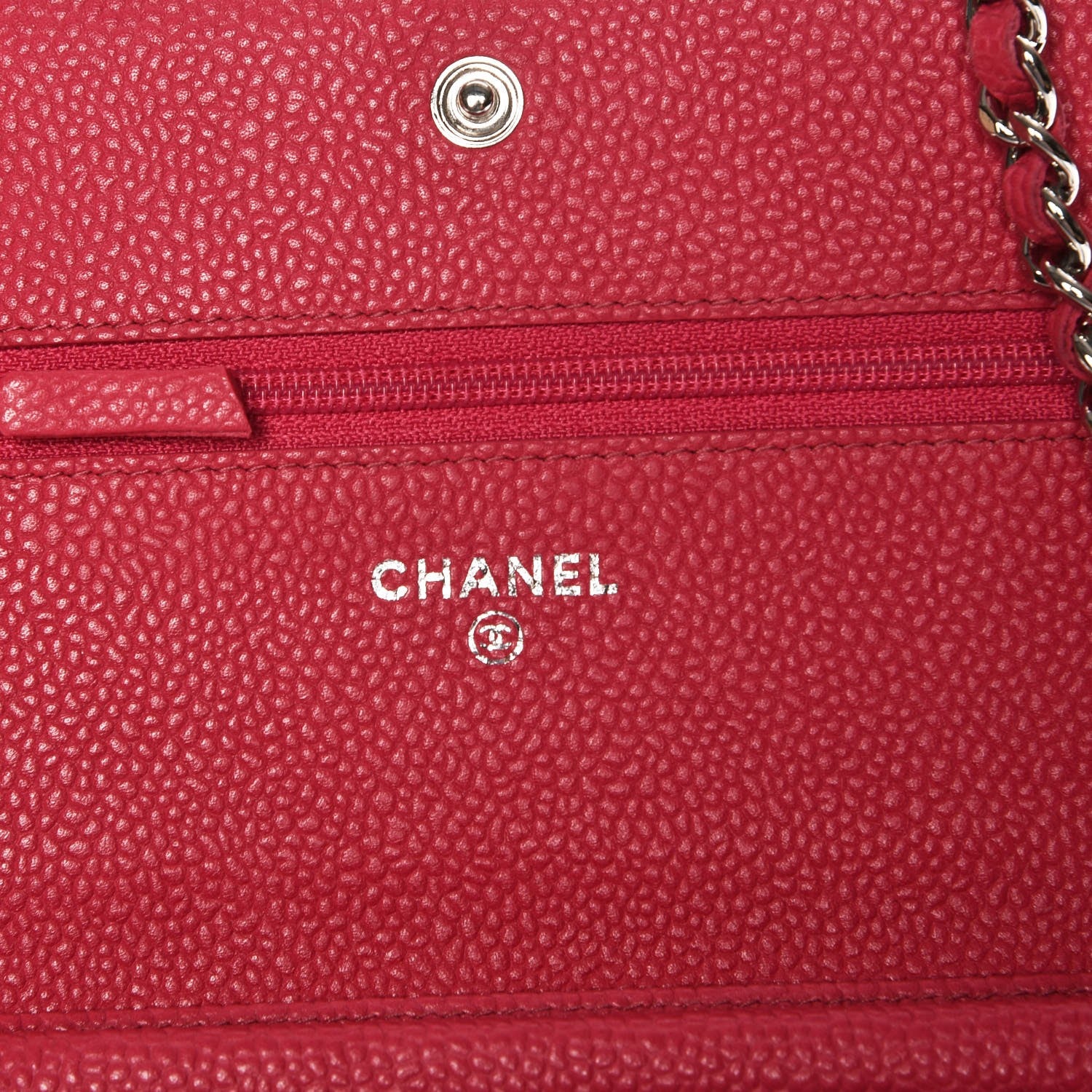 Chanel Caviar Wallet On Chain WOC Pink 6 of 9